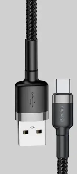 Baseus CAMKLF-CG1 kábel USB-A na microUSB čierna / 2 m (CAMKLF-CG1)