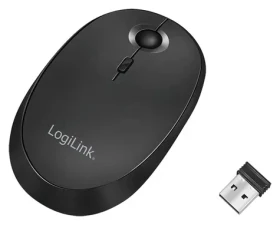 LogiLink Bezdrôtová myš čierna / Bezdrôtová myš / 1600 DPI / 3 tlačidlá / Bluetooth 4.0 / 2.4 GHz (ID0204)