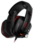 Crono HES-01 headset Atropos čierna / Herné slúchadlá s mikrofónom / USB (HES-01)