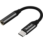 YENKEE YTC 102 Redukcia USB-C (M) na Jack 3.5mm (F) 6.5 cm čierna (8590669303663)