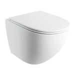 OMNIRES - OTTAWA COMFORT závesné WC so sedadlom, 54 x 37 cm, biela mat OTTAWACMWBM