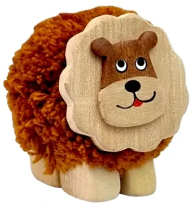 2Kids Toys Drevená figúrka XL pompon Lev (2D98004)