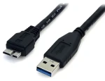 StarTech kábel USB-A - Micro-USB B čierna / Kábel / USB 3.0 / 5 Gbps / 0,5 m (USB3AUB50CMB)