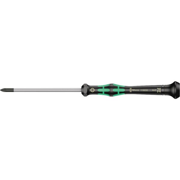 Pre elektroniku a jemnú mechaniku krížový skrutkovač Wera 2055 05118032001 PZ 1 Dĺžka drieku: 80 mm; 05118032001
