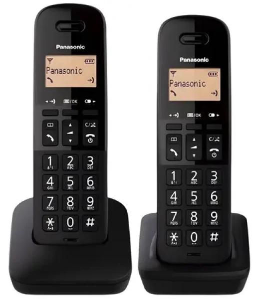 Panasonic KX-TGB612 čierna / DECT bezdrôtový telefón / Duo / 2 slúchadlá (KX-TGB 612)