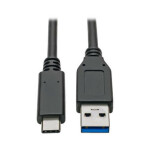 PremiumCord prepojovací USB 3.2 kábel s konektormi USB-C - USB-A 1 m čierna (ku31ck1bk)