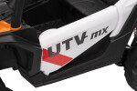 Mamido Mamido Elektrické autíčko Buggy Madman biele | UTV-MX 4x4 | EVA kolesá | 12V 10Ah | EKO koža