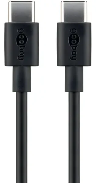 Goobay 66316 čierna / Nabíjací a synchronizačný kábel / USB-C / 0,5 m (66316)
