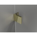 MEXEN/S - Lunar-F L sprchovací kút skladacie dvere pravá 100 x 90, transparent, zlato 836L-100-090-50-00-P