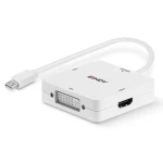 Lindy 41035 čierna / Adaptér / Mini DisplayPort na HDMI / DVI / VGA / 4K 30 Hz / 0,2 m (41035)