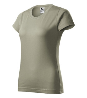 Základné dámske tričko svetlej khaki farby 2XL
