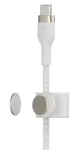 Belkin BOOST CHARGE Pre Flex / Kábel / USB-C na Lightning / Silikónový (CAA011BT2MWH)