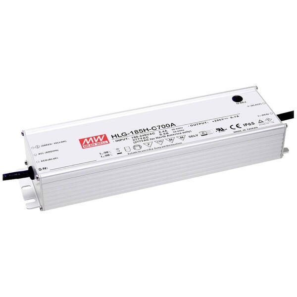 MEAN WELL napájací zdroj pre LED 200.2 W 1.4 A 71 - 143 V stmievateľný; HLG-185H-C1400B
