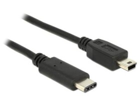 DeLock Kábel USB Type-C 2.0 samec gt; USB 2.0 typ Mini-B samec 2 m čierna (83336-DE)