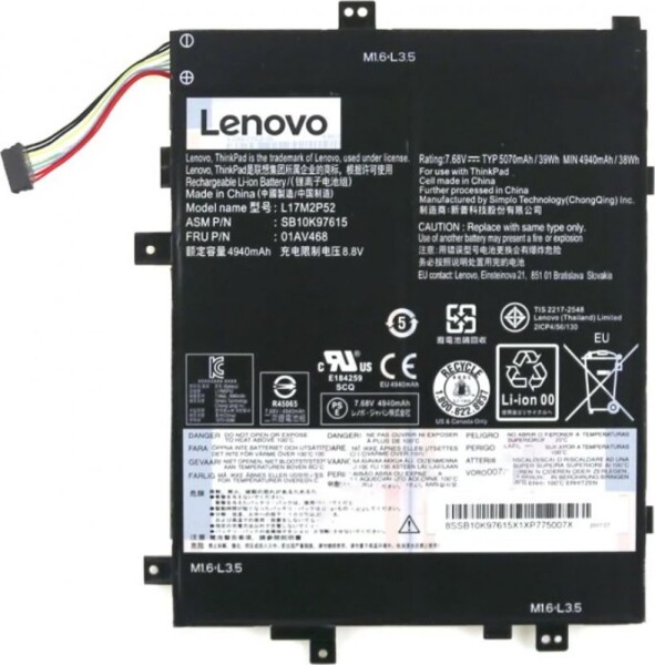 Lenovo BATTERY Internal 2c 39Wh LiIon