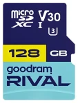 Goodram RIVAL M3AA microSDXC 128GB + SD adaptér / Class 10 / UHS-I U3 / V30 / R: 100 MB/s / W: 70 MB/s (GGSM3AA-1280R12)
