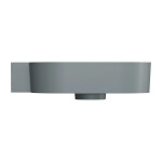 OMNIRES - OVO M+ umývadlo na dosku/závesné - ľavé, 55 x 38 cm, ash grey mat; OVO555UWLAG