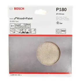 BOSCH M480 Best for Wood and Paint 2608621166 / Brúsny papier / 150 mm / Zrnitosť 180 / 5 ks (2608621166)