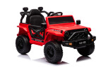 Mamido Mamido Elektrické autíčko OFFROAD červené 12V Vysoký podvozok, široké sedadlo, Odpružené nápravy, 2,4 GHz Diaľkové ovládanie LED svetlá
