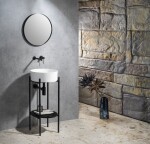 SAPHO - THIN umývadlo na dosku, priemer 38cm, bielá mat WN548