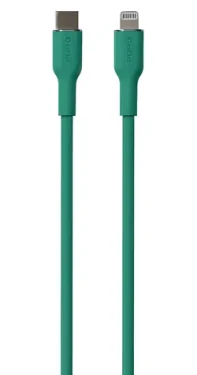 Puro Soft zelená / Dátový kábel USB-C - Lightning / MFi / 12W / 1,5m (PUCAPLTUSBCICONDKGRN)