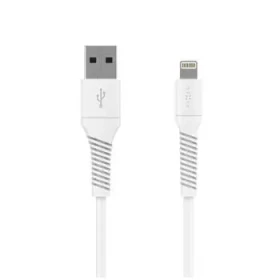 FIXED Dátový a nabíjací kábel s konektormi USB/Lightning 1.2m USB 2.0 biely (FIXD2-UL12-WH)