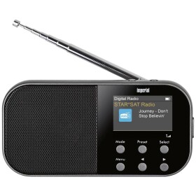 Imperial DABMAN 15 vreckové rádio DAB+, FM AUX zámok klávesnice, funkcia alarmu, možné znovu nabíjať antracitová; 22-125-00