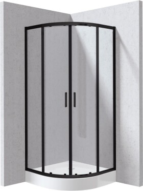 DEANTE - Funkia Evo štvrťkruhový kút s vaničkou, 90x90 cm KYPZN099P