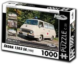RETRO-AUTA Puzzle č. 25 Škoda 1203 SA (1980)