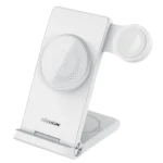 Nillkin PowerTrio 3v1 Bezdrôtová Nabíjačka MagSafe pre Apple Watch biela (6902048256989)