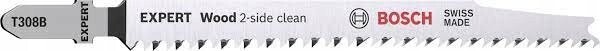Bosch Bosch Expert Jigsaw Blade T 308 B 'Wood 2-side clean' (100 pieces)