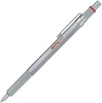 Rotring 600 strieborná / guličkové pero / farba náplne: čierna (2032578)