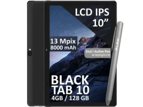 BlackTAB10 čierna / Tablet / 10.1 "/ 4G LTE / 4GB / 128GB / Android 13 (79-072#)