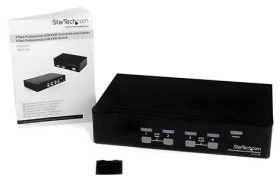 StarTech 4portový KVM prepínač VGA a USB čierna / KVM prepínač / 1U rack / max. 1920x1440 (SV431USB)