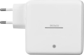 Deltaco Deltaco Ladegerät 2x USB-C m. Powerbank 9600mAh weiß