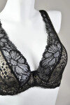 Dámska podprsenka JULIA BRALETTE 19185 Black with beige - Mediolano 90B černá-béžová