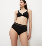 FEEL OF MODAL - Midi nohavičky 2 ks | mäkké modalové vlákno a recyklovaná čipka Triumph BLACK M