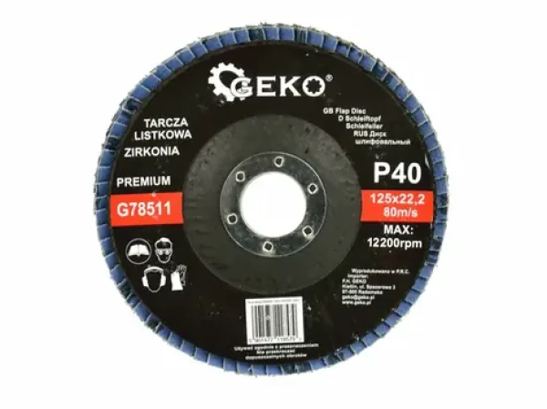 GEKO G78511 / Lamelový kotúč / 125 x 22.2 mm / P40 (G78511)
