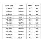 MEXEN - Exo sprchové dvere krídlové 50, transparent, chróm 817-050-000-01-00