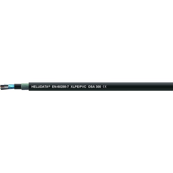 Helukabel 11014049 nástrojový kábel HELUDATA® EN50288-7 OSA 300 1 x 2 x 1.00 mm² čierna 100 m; 11014049