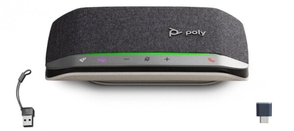 Poly Poly Sync 20+M - Smarte Freisprecheinrichtung - Bluetooth - kabelgebunden, kabellos - USB-A, USB-C - Schwarz - Zertifiziert fur Microsoft Teams