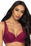 Dámska podprsenka CARMELA M-053/22 Burgundy - MAT 65F bordó