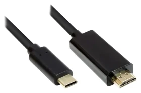 Good Connections USB-C (M) - HDMI 2.0 (M) 1m čierna / Kábel / 4K UHD 60Hz (GC-M0100)