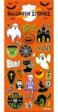 Samolepky Halloween oranžové