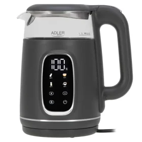 Adler AD 1305 šedostrieborná / Rýchlovarná kanvica / 2200 W / 1.7 L / termostat 40-100 °C (AD 1305gs)