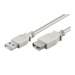 PremiumCord USB 2.0 kábel predlžovací AA 5m šedá (8592220000523)