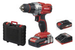 Einhell TE-CD 18 Li Kit / Aku Skrutkovač / 18V / 44 Nm / 2x 1.5Ah (4513830)