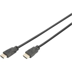 Digitus HDMI prepojovací kábel Zástrčka HDMI-A 5.00 m čierna DK-330123-050-S 4K UHD, audio return channel, tienený HDMI kábel; DK-330123-050-S