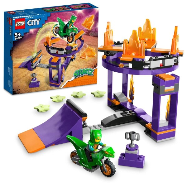 LEGO® City 60359 Kaskadérska výzva rampou obručou