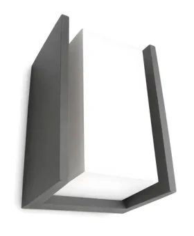 Philips 16351/93/16 Bridge antracitové / Vonkajšie nástenné svietidlo / E27 / max. 42W / IP44 (SKL000123470)
